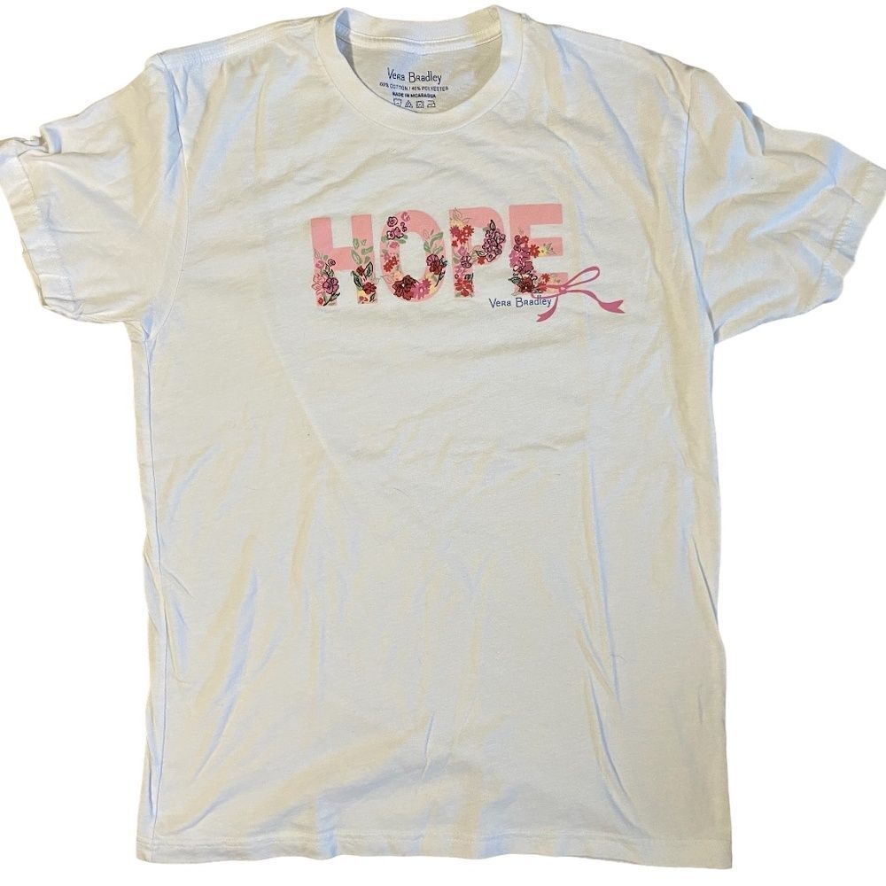 Vera Bradley Womens white floral Hope t shirt